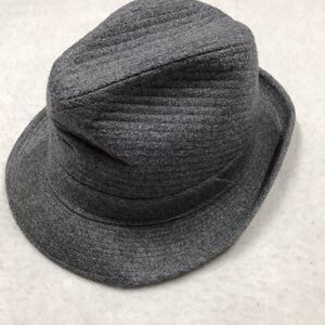 DOBBS Fifth Ave Wool Fedora Hat Men 7 Gray Wool Blend Resistol Homburg Trilby